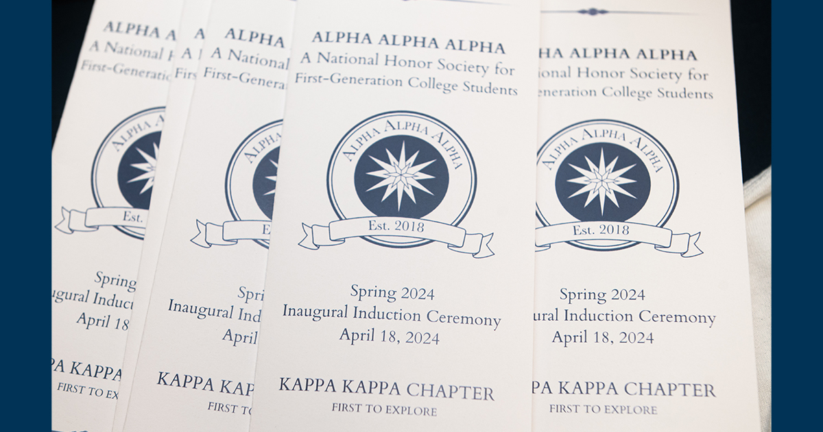 Tri Alpha 2024 Induction Ceremony programs