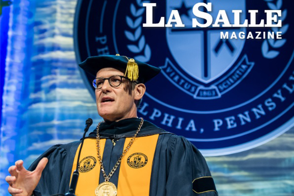 The cover of La Salle magazine.