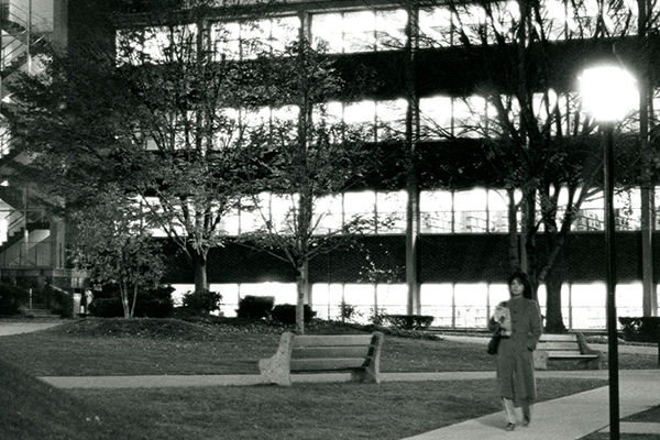 Formerly known as the Lawrence Library, the Lawrence Administrative Building on Main Campus is named after David Leo Lawrence. All historic photos courtesy of University Archives.