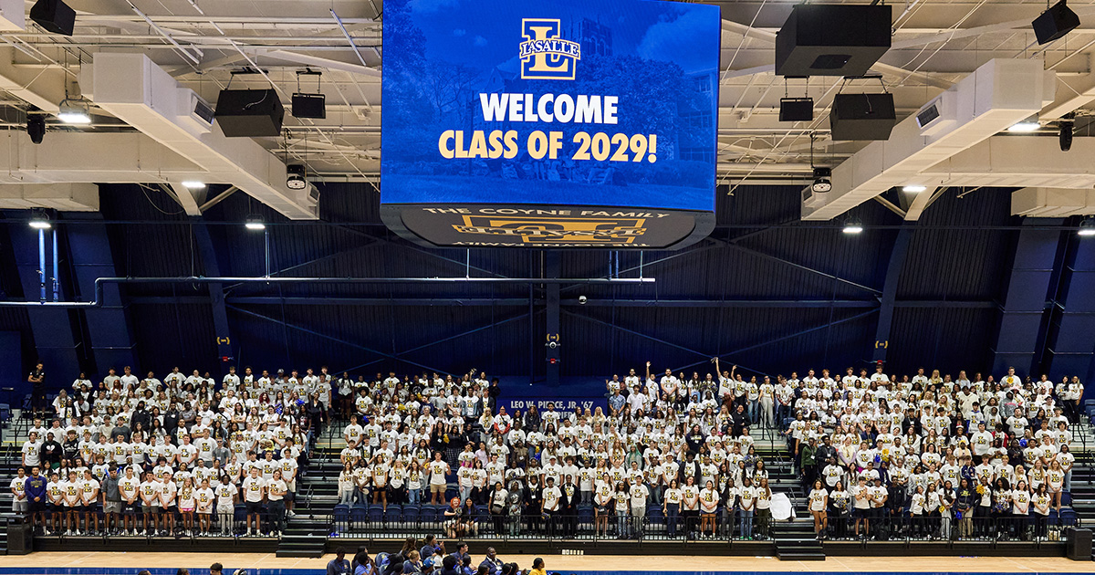 The class of 2029 at La Salle University.