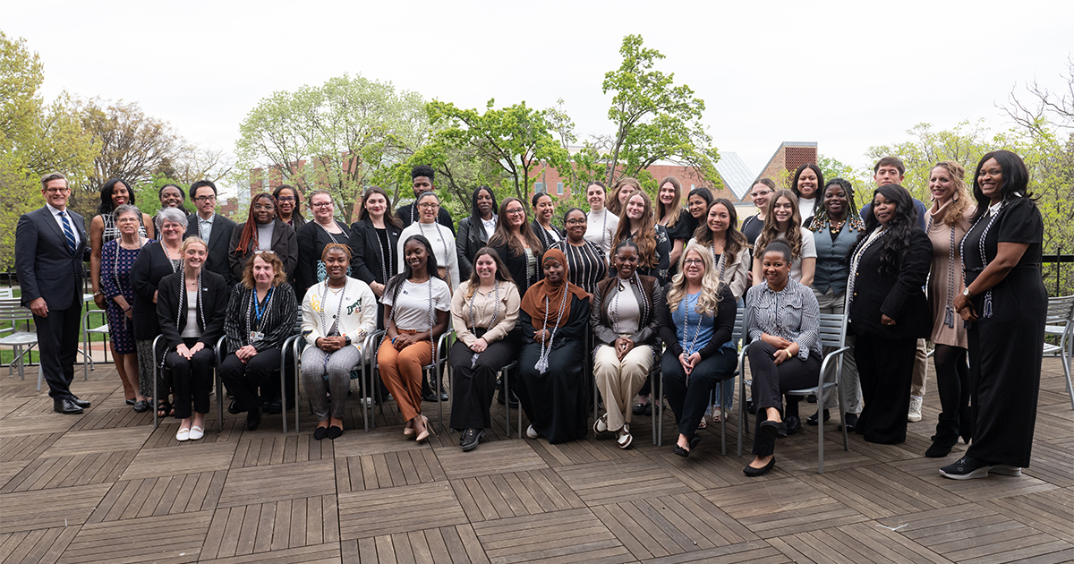 The 2024 Tri Alpha induction ceremony. The 2024 Tri Alpha induction ceremony.