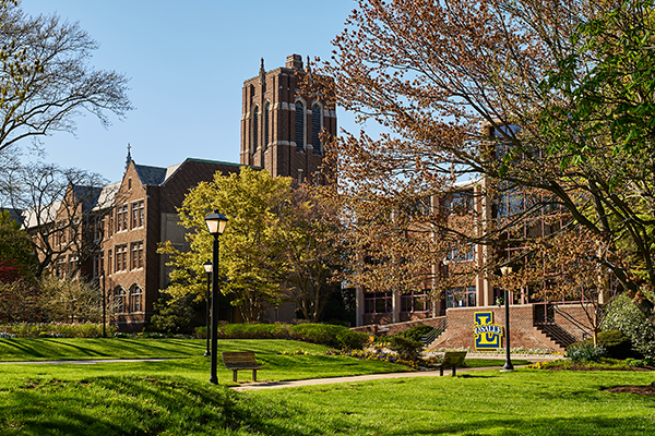 Image of La Salle's campus in the spring.