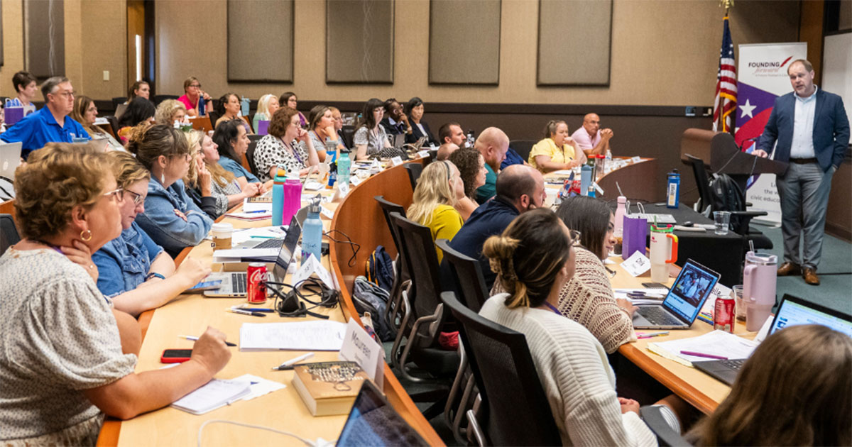 Teachers in Founding Forward’s history-rich programs