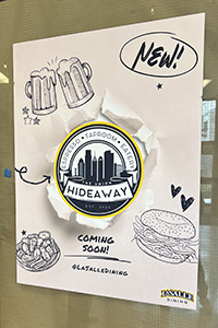 The Union Hideaway Coming Soon! sign