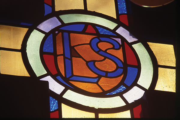 Image of stained glass. 