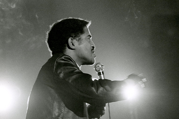 Entertainer Sammy Davis Jr. was featured on a panel during the Afro-American Arts Festival, sponsored by the Black Student Union, in March 1969.