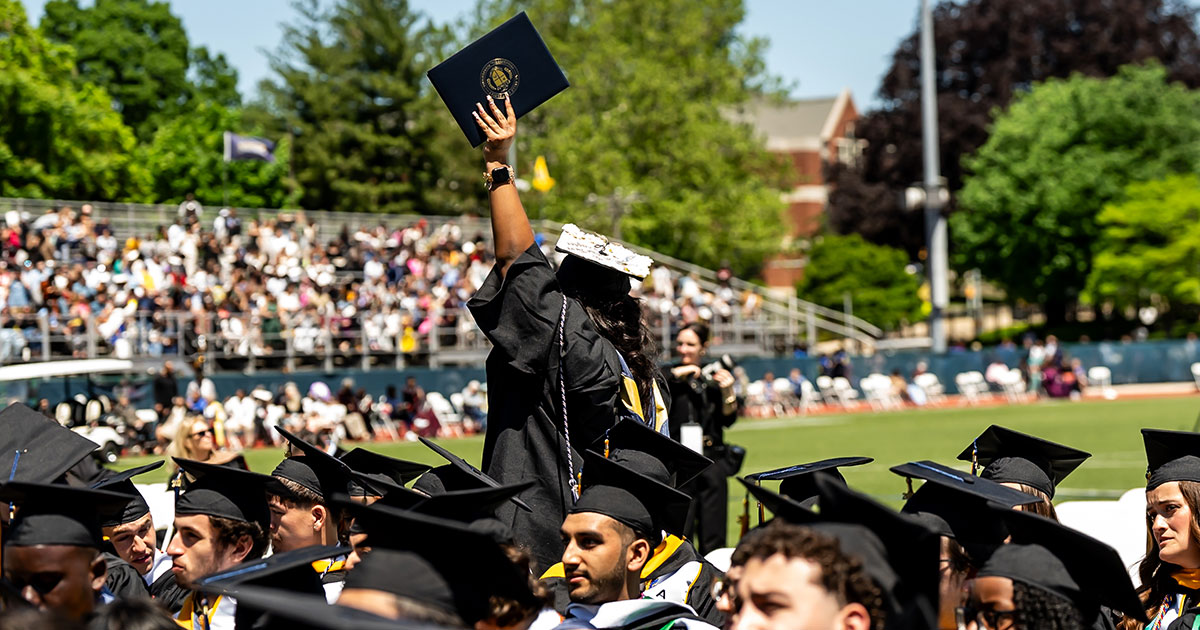 Image of students at graduation