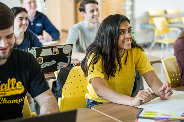 Image of students listening to a class lecture.