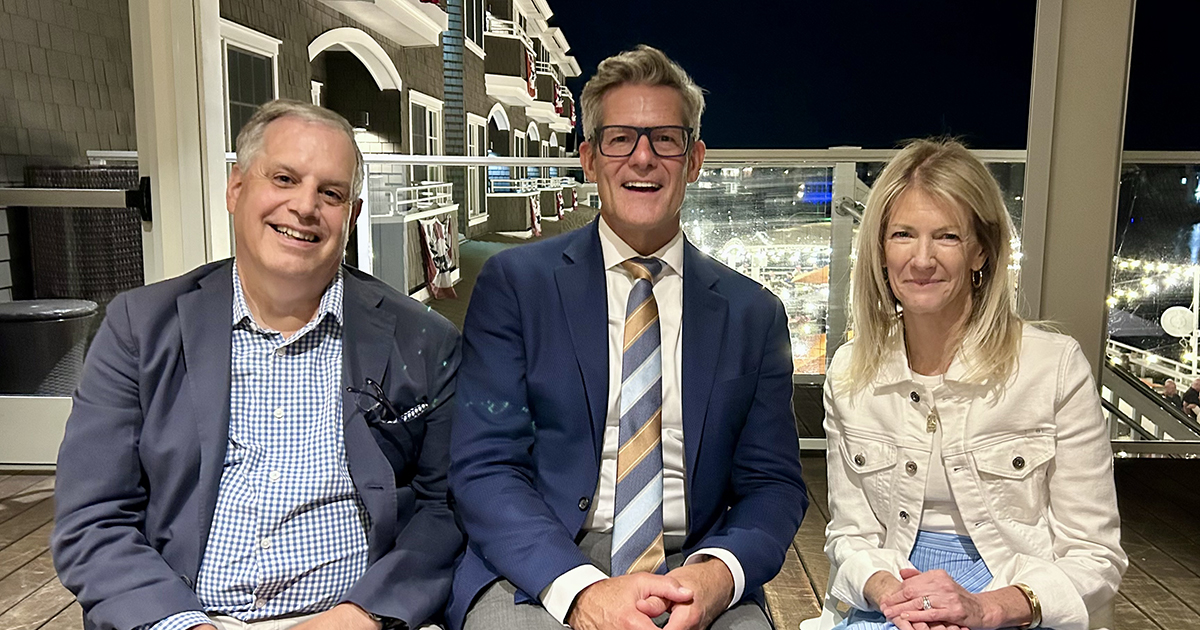 Steve, President Allen, and Carol Zarril...