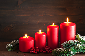 Christmas Advent candles