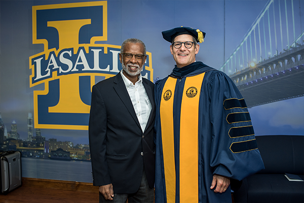 Image of President Allen and Senator Art Haywood