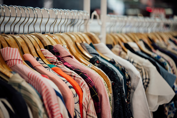 Image of a clothing rack.